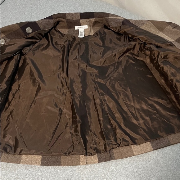 Liz Claiborne Brown Plaid Jacket - Picture 6 of 9